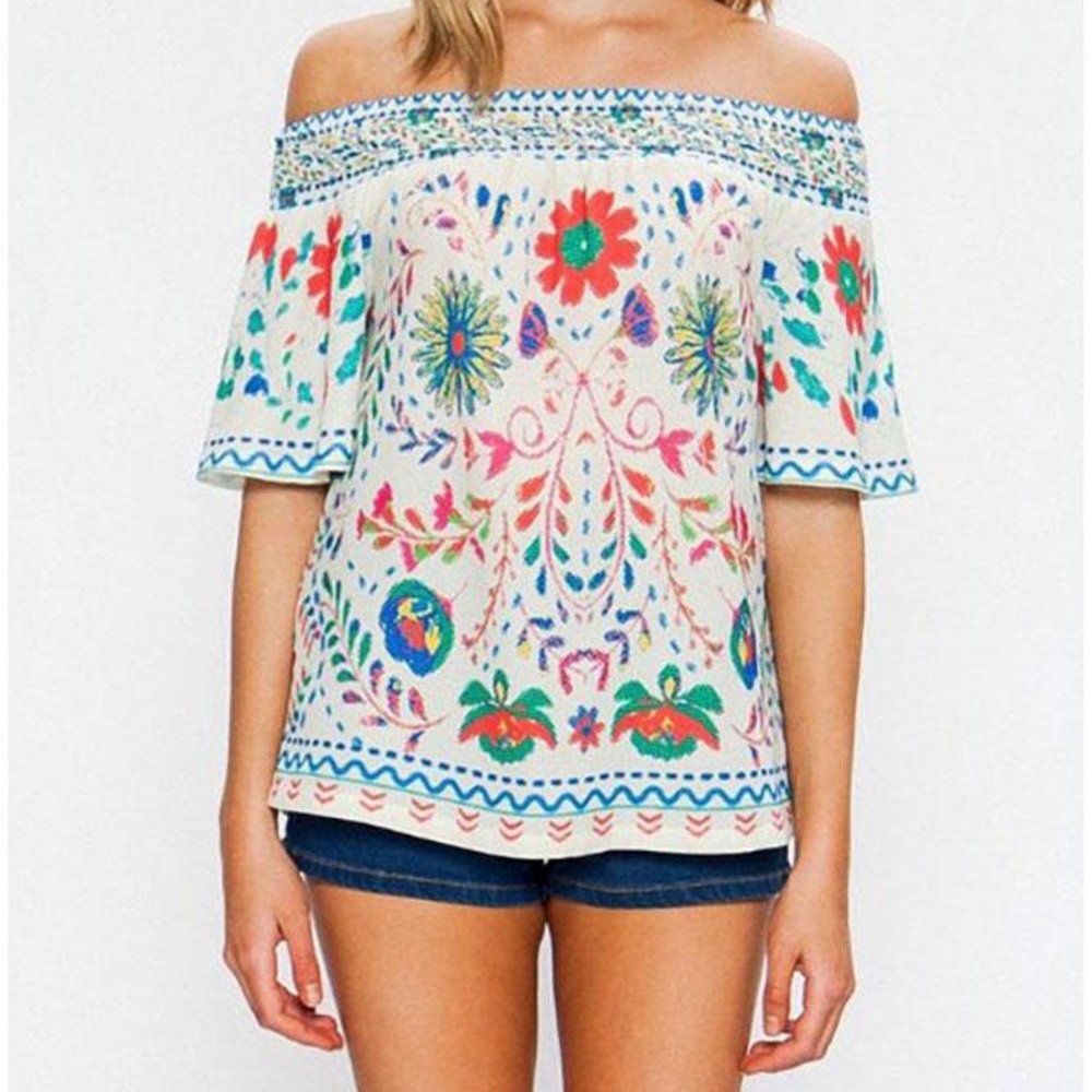 Flying Tomato Off The Shoulder Top NWOT